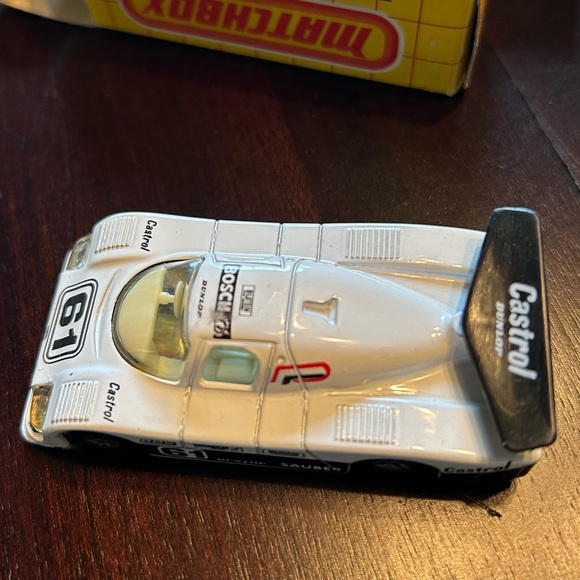 Vintage matchbox car #61 from 1984 Sauber Dunlop Castrol matchbox car - Picture 3 of 7